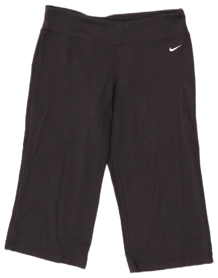 Nike ženske Capri tajice UK 12/14 srednje crne najlonske