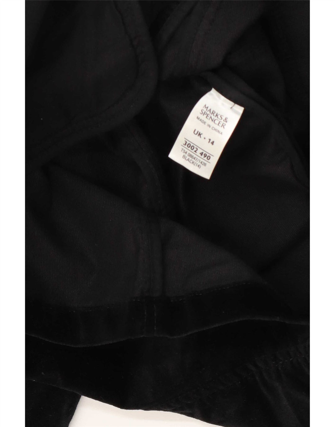Marks & Spencer Ženska baršunasta jakna sa 3 gumba UK 14 srednje crna