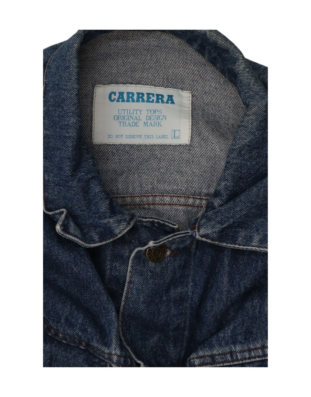 CARRERA Mens Denim Jacket UK 40 Large Blue