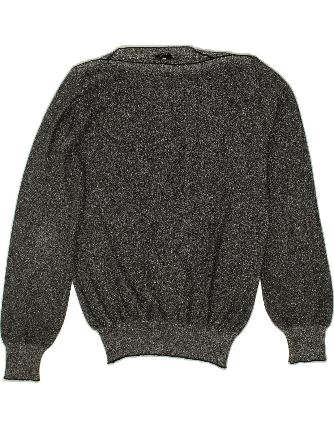 VINTAGE Womens Boat Neck Jumper Sweater IT 48 XL Silver Vintage Vintage and Second-Hand Vintage from Messina Hembry 