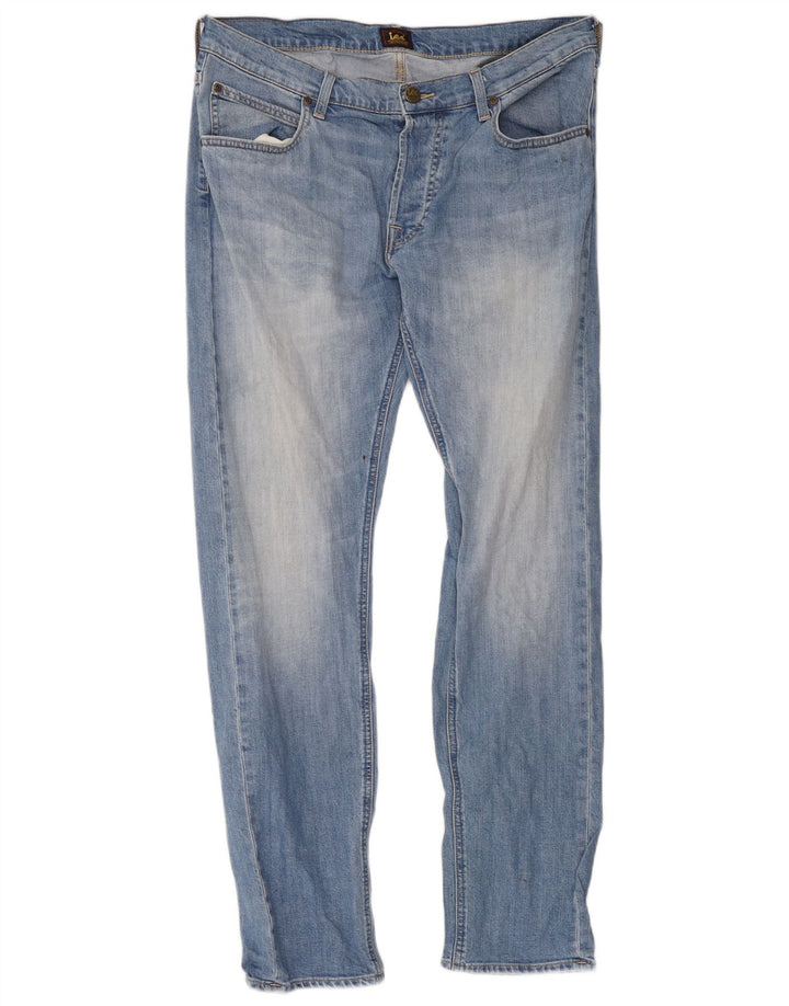 Lee Mens Daren Straight Jeans W34 L32 Plavi pamuk