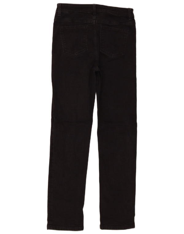 Marks & Spencer Womens The Sienna Straight Jeans UK 10 Small W30 L30 Black