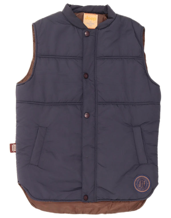 Jeep Mens Padded Gilet UK 40 Large Navy Blue