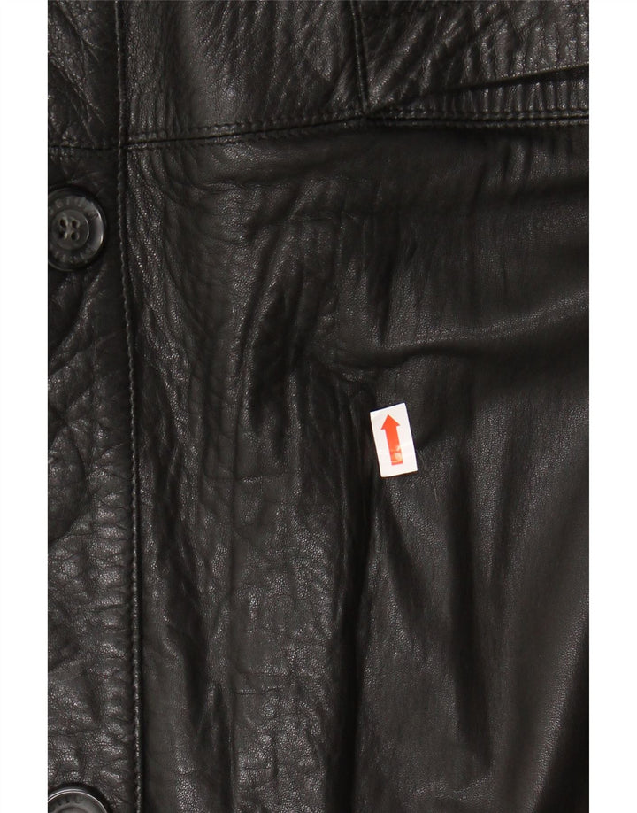 PIERRE CARDIN muška kožna jakna IT 58 4XL crna koža