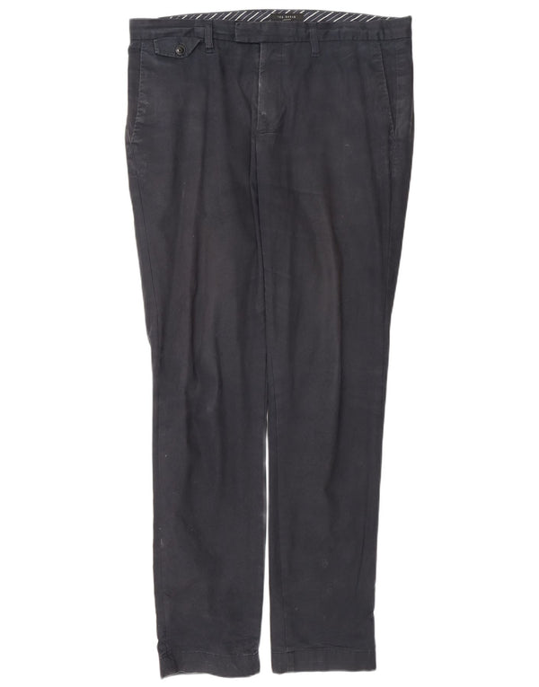 Muške uske chino hlače Ted Baker W34 L31 tamnoplavi pamuk
