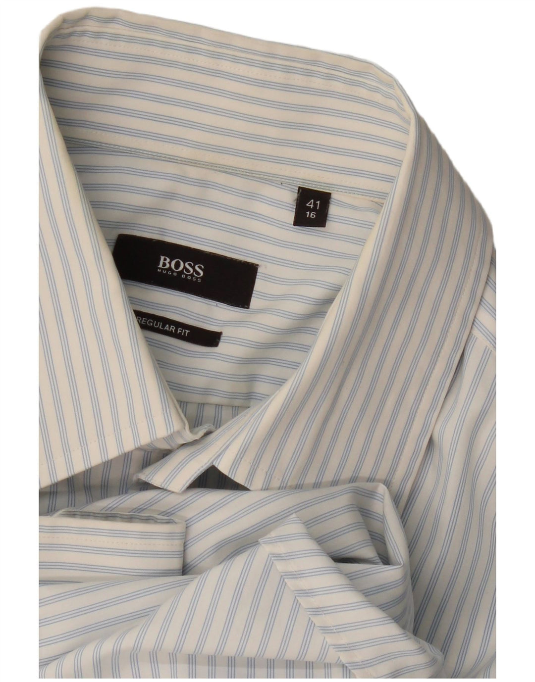 Hugo Boss muška košulja standardnog kroja, veličina 41 16, velike plave pruge