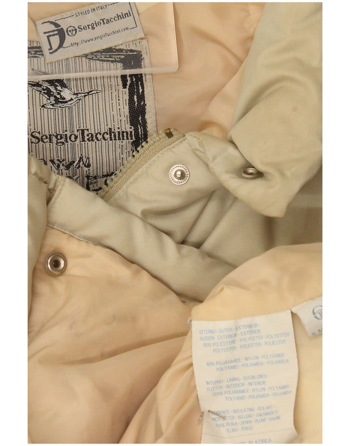 Ženska podstavljena jakna Sergio Tacchini UK 18 XL bež poliester