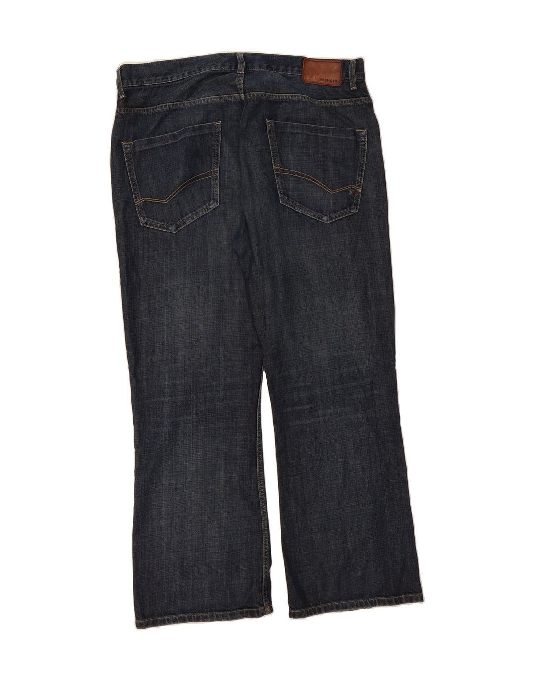 TOMMY HILFIGER Muške traperice Bootcut W38 L30 tamnoplavi pamuk