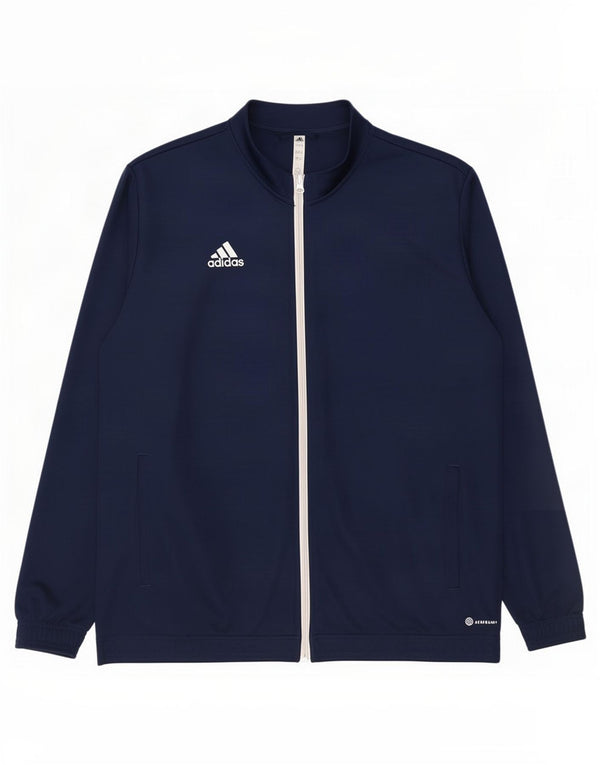 Adidas Mens Aeroready Tracksuit Top Jacket 2XL Navy Blue Polyester