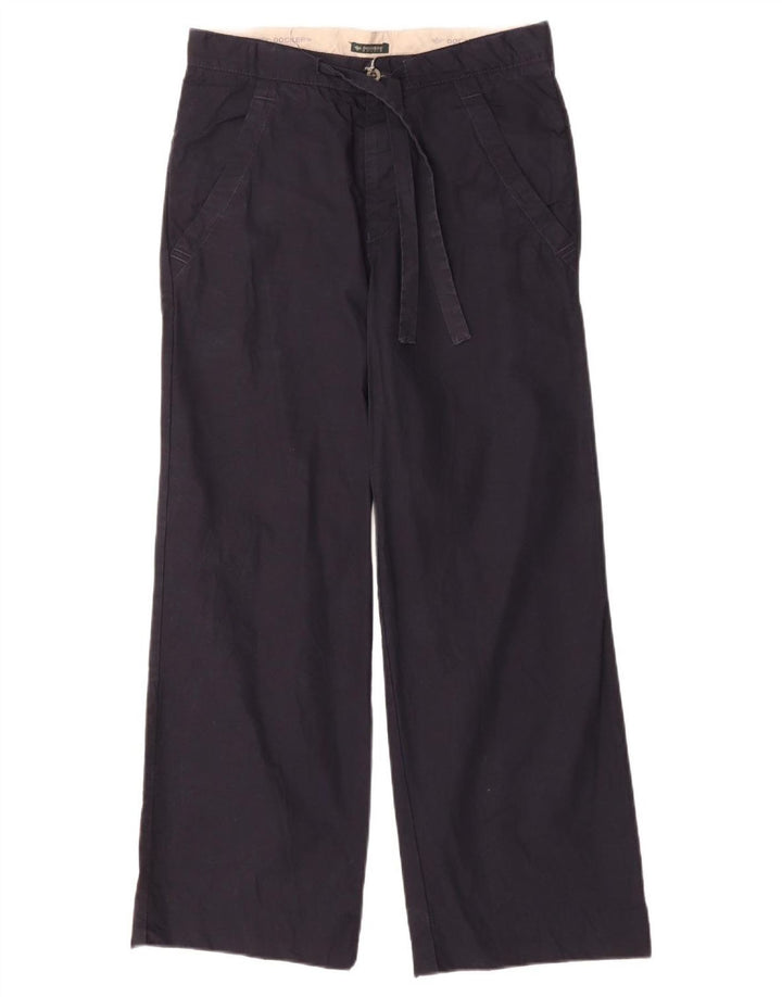 DOCKERS Muške kaki chino hlače širokih nogavica, male W29 L28 tamnoplave