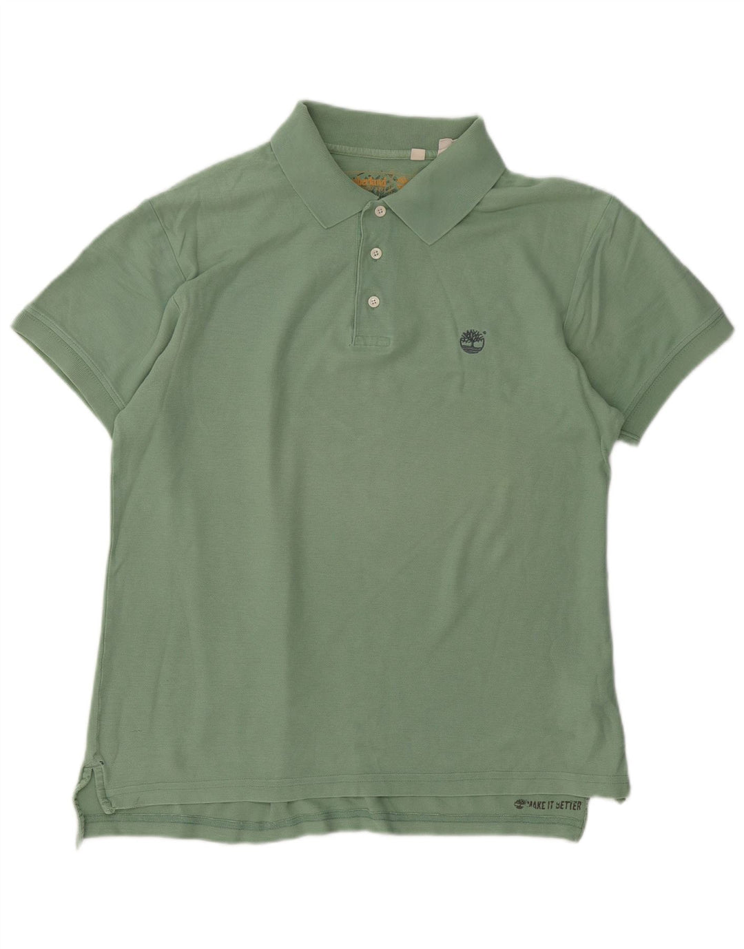 Timberland muška polo majica srednje zelene boje pamuka