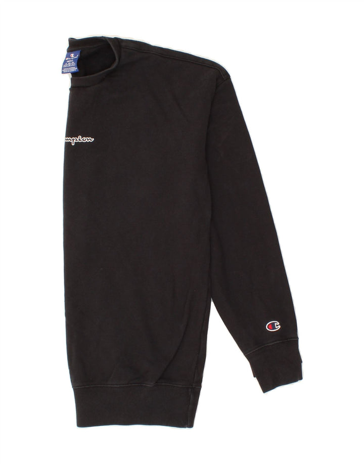 CHAMPION Mens Graphic Sweatshirt Jumper Small Navy Blue Cotton Vintage Champion and Second-Hand Champion from Messina Hembry 