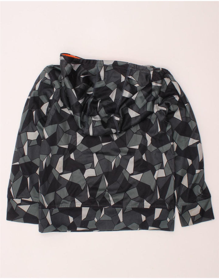 PUMA majica s kapuljačom za dječake 7-8 godina, mali sivi geometrijski poliester