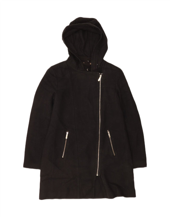 Calvin Klein ženski kaput s kapuljačom UK 16 velika crna vuna