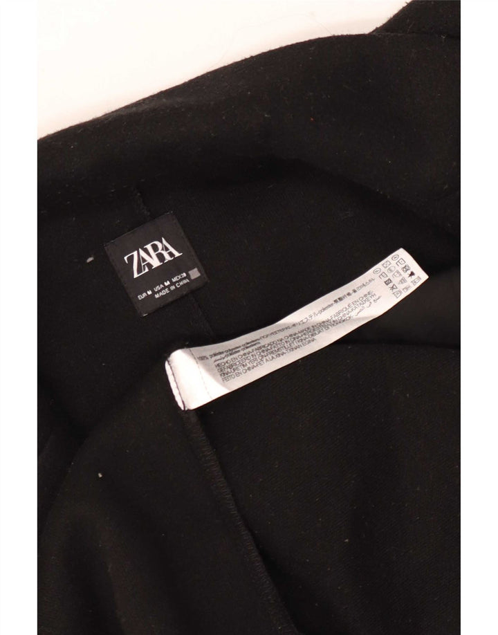 Zara ženski kaput UK 12 srednji crni poliester