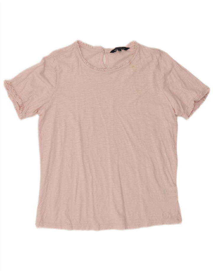 CREW CLOTHING Ženska bluza Top UK 10 Small Pink Cotton