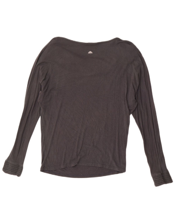 Ellesse Womens Top Long Sleeve UK 14 Medium Grey