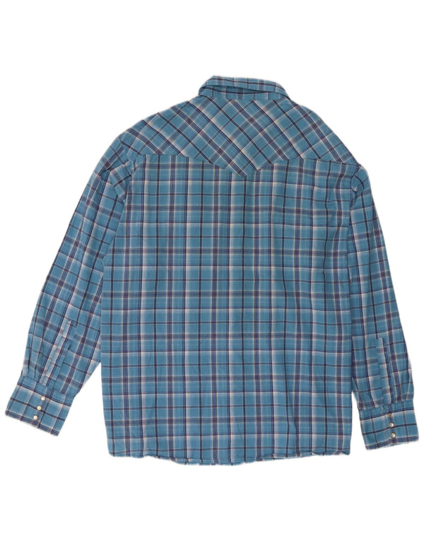 Wrangler muška košulja 2XL plavi karirani pamuk