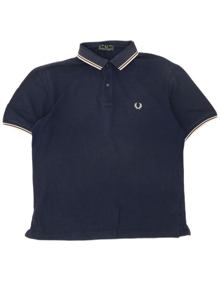 Fred Perry muška polo majica velika tamnoplava prugasta majica