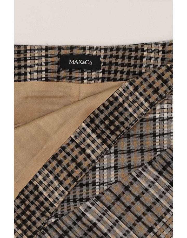 Max & Co. Ženska suknja A-kroja W29 srednje smeđe karirane