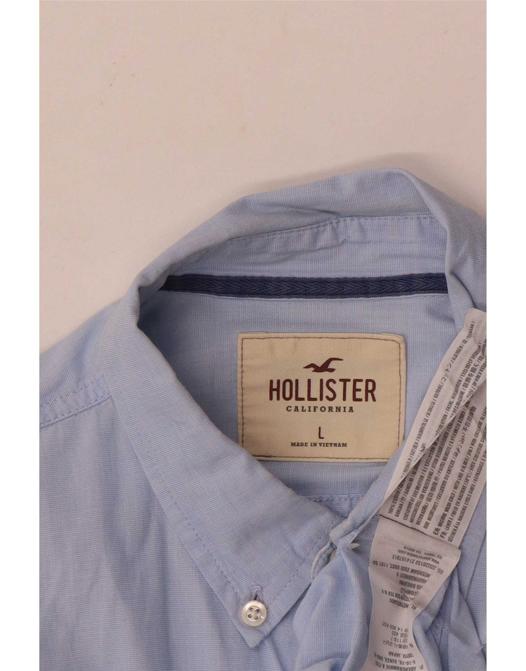 Hollister muška košulja Large Blue Cotton