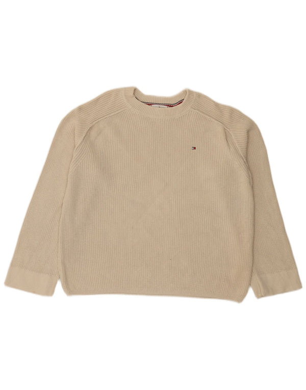 Tommy Hilfiger ženski džemper s okruglim izrezom UK 6 XS bež