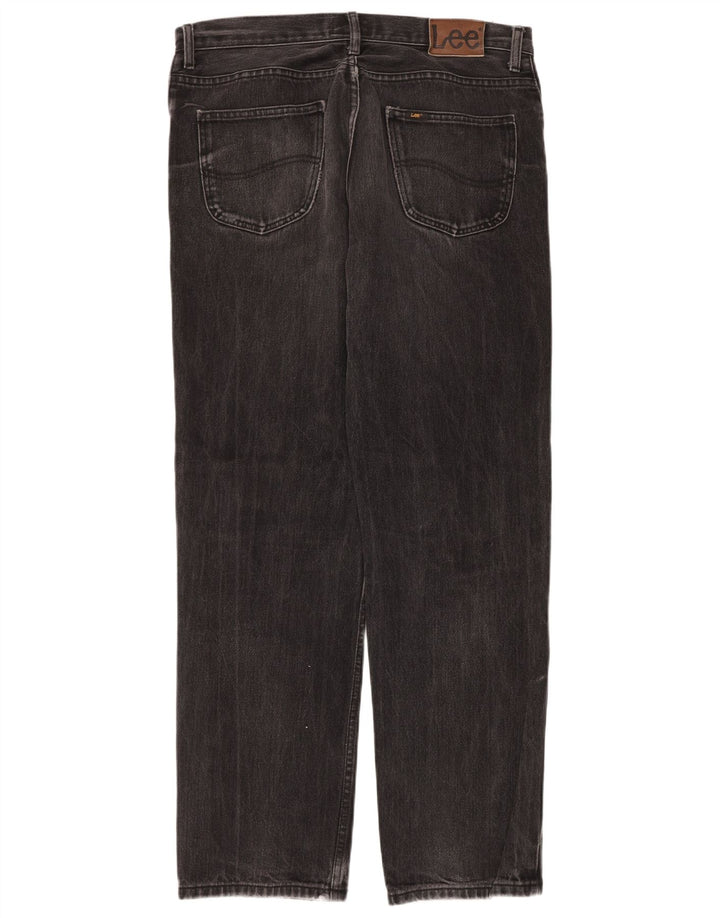 Lee Mens Brooklyn Straight Jeans W36 L34 Crni pamuk