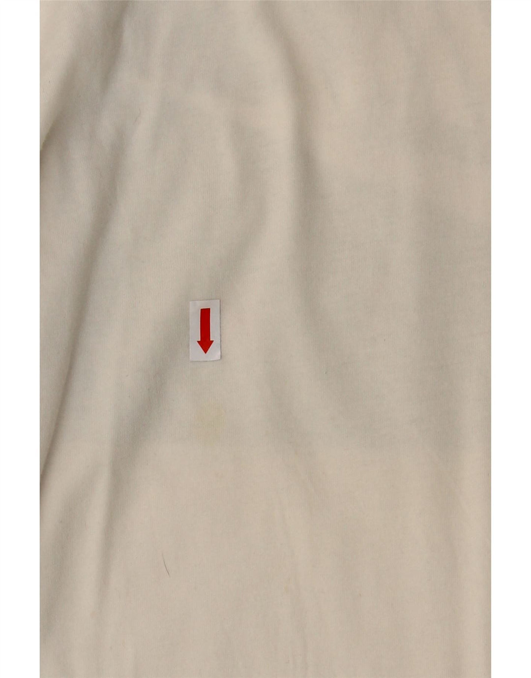 NIKE Womens Athletic Cut Graphic Top Long Sleeve UK 12 Medium White Cotton
