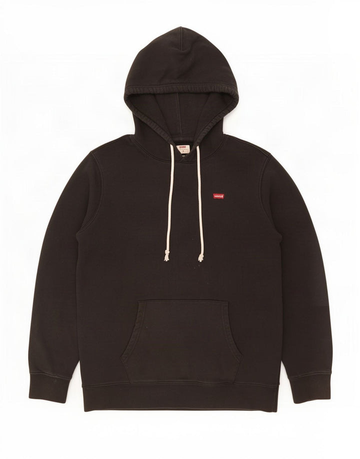 Levi's muška majica s kapuljačom, srednji crni pamuk