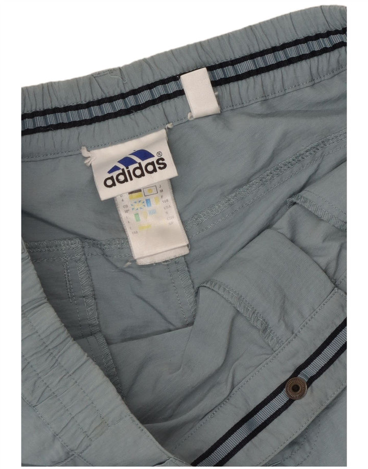 Adidas muške kapri trenirke srednje plave poliamidne hlače