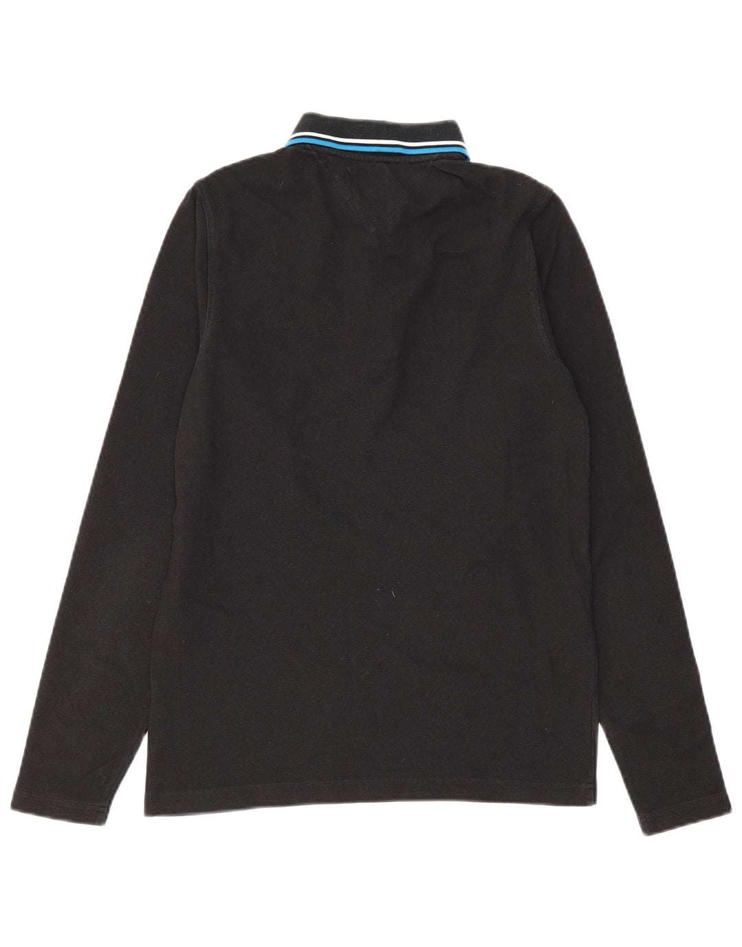 TOMMY HILFIGER Muška polo majica dugih rukava Srednje crni pamuk