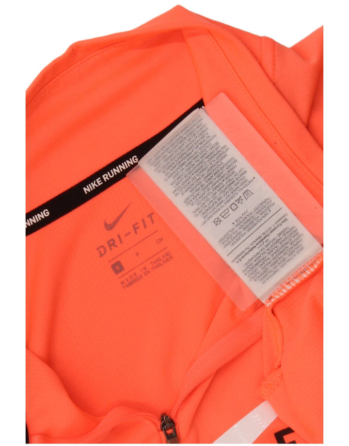 Nike Ženska Dri Fit Graphic Pulover Trenirka Top UK 10 Small Orange