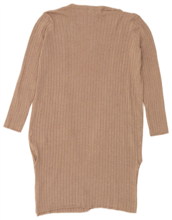 Marks & Spencer ženski otvoreni kardigan pulover UK 10 Small Beige