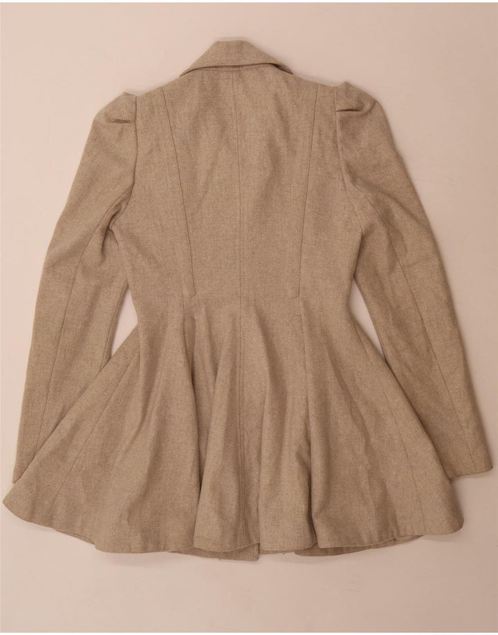 Topshop ženski kaput princeze UK 8 Small Beige Wool