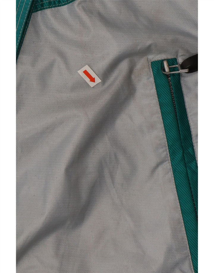 Vintage muška grafička skijaška jakna EU 48 srednje zelene poliamidne boje