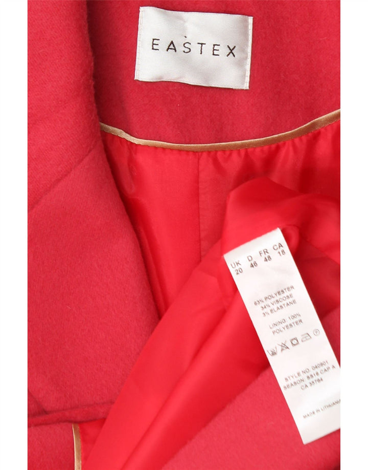 Eastex ženska jakna sa 3 gumba UK 20 2XL ružičasti poliester