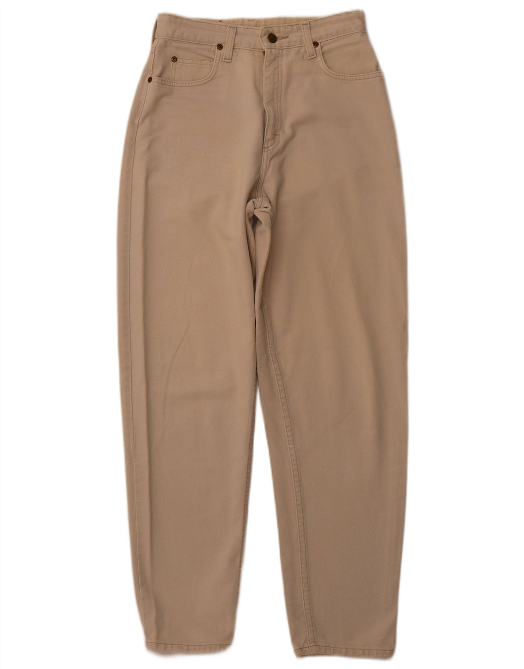 LEE Ženske sužene traperice visokog struka W26 L28 Bež