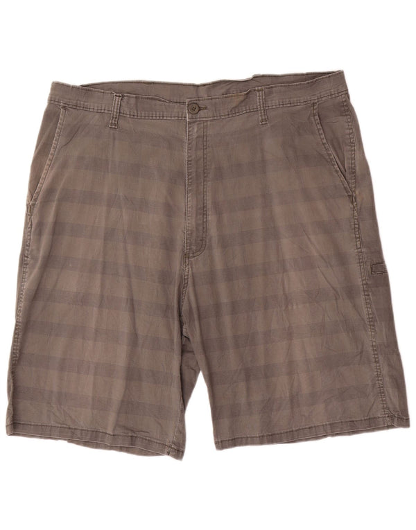 Wrangler muške chino kratke hlače W40 XL sivi prugasti pamuk