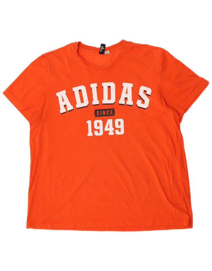 Adidas muška majica s grafičkim motivima 2XL narančasta