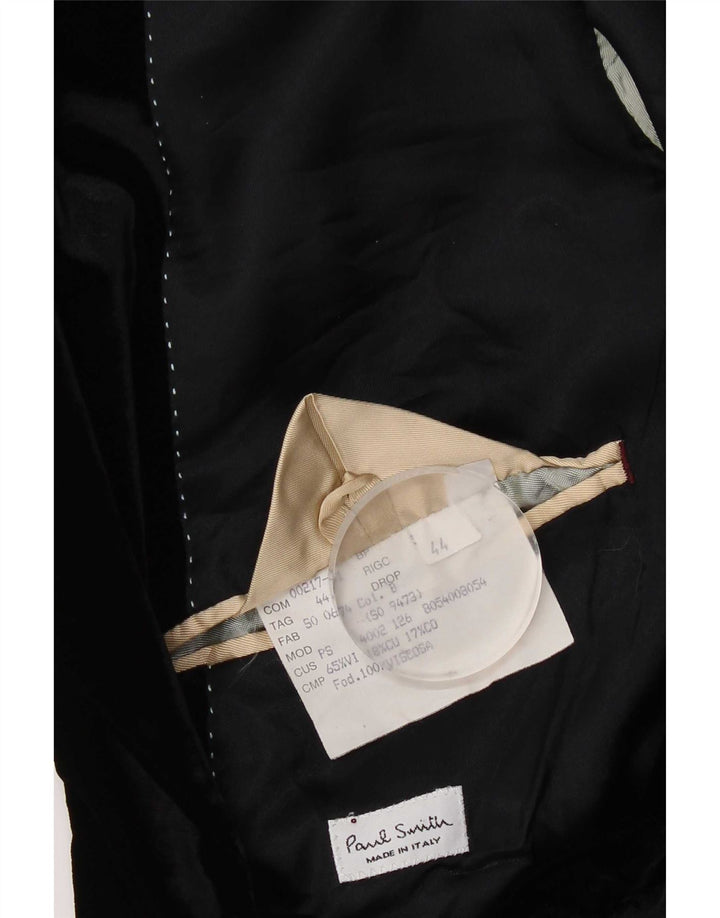 Paul Smith Muška jakna od velura sa 2 gumba UK 44 2XL crna viskoza