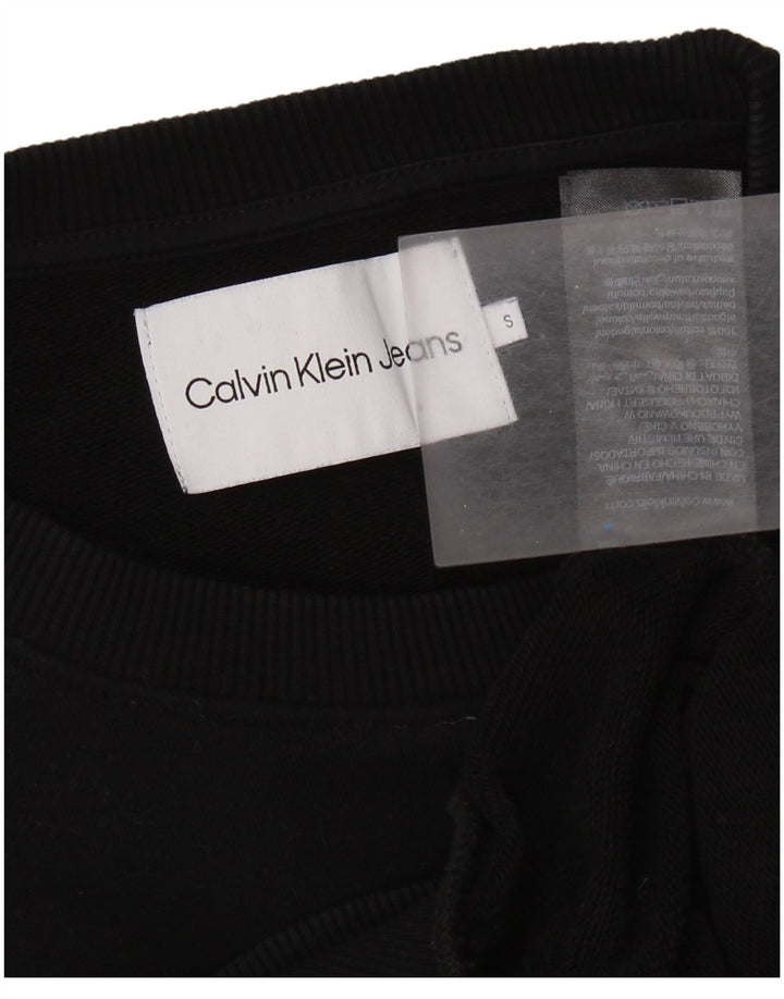 CALVIN KLEIN JEANS Ženska kratkotrajna majica UK 10 Mala crna