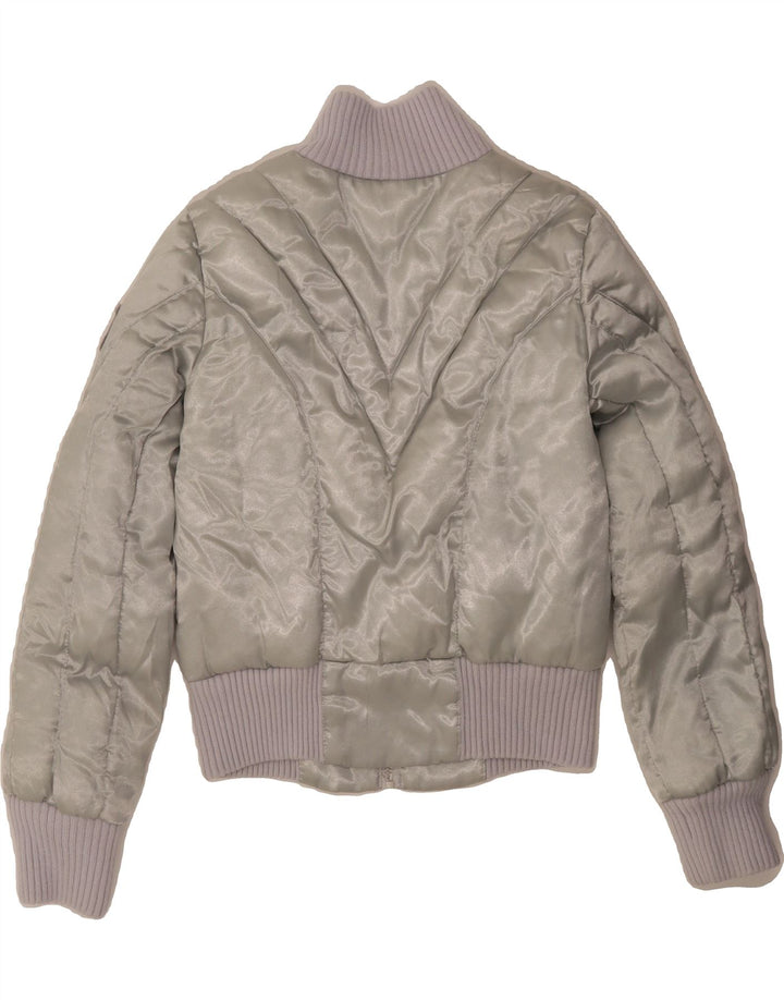 TOMMY HILFIGER Womens Padded Jacket UK 14 Medium Grey Polyester Vintage Tommy Hilfiger and Second-Hand Tommy Hilfiger from Messina Hembry 