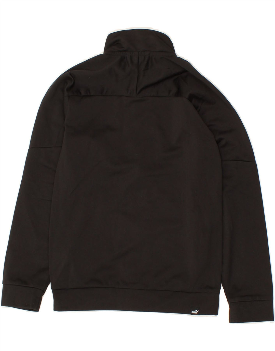 PUMA Boys Graphic Tracksuit Top Jacket 7-8 Years Small  Black Polyester Vintage Puma and Second-Hand Puma from Messina Hembry 