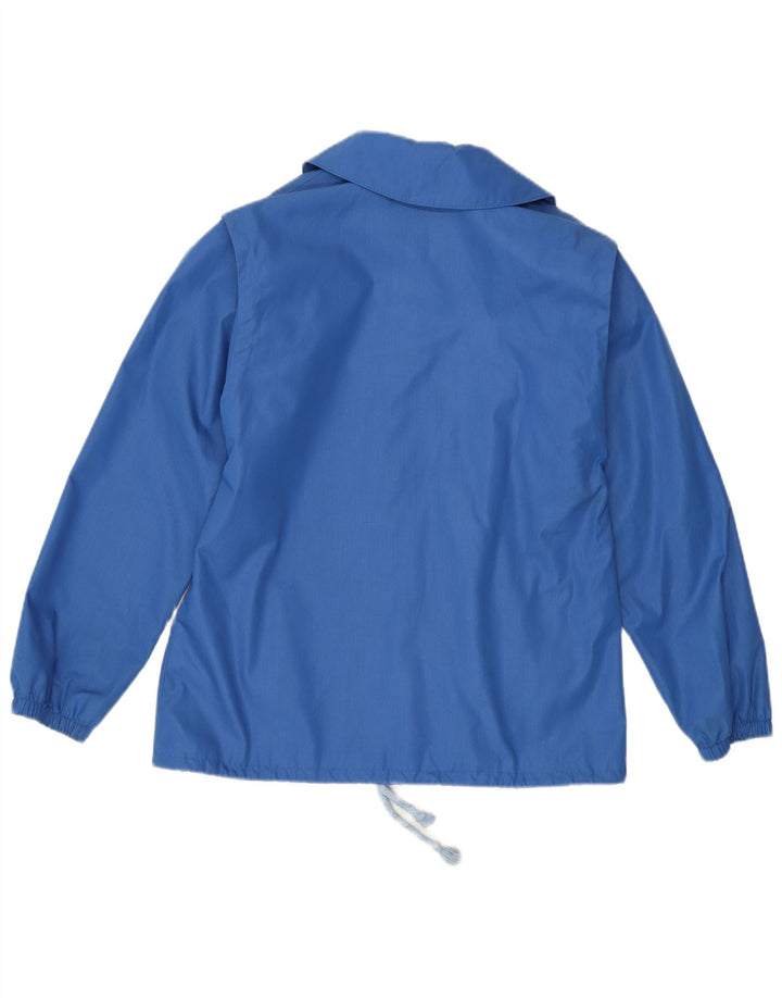 VINTAGE ženska bomber jakna UK 12 srednje plavi poliester