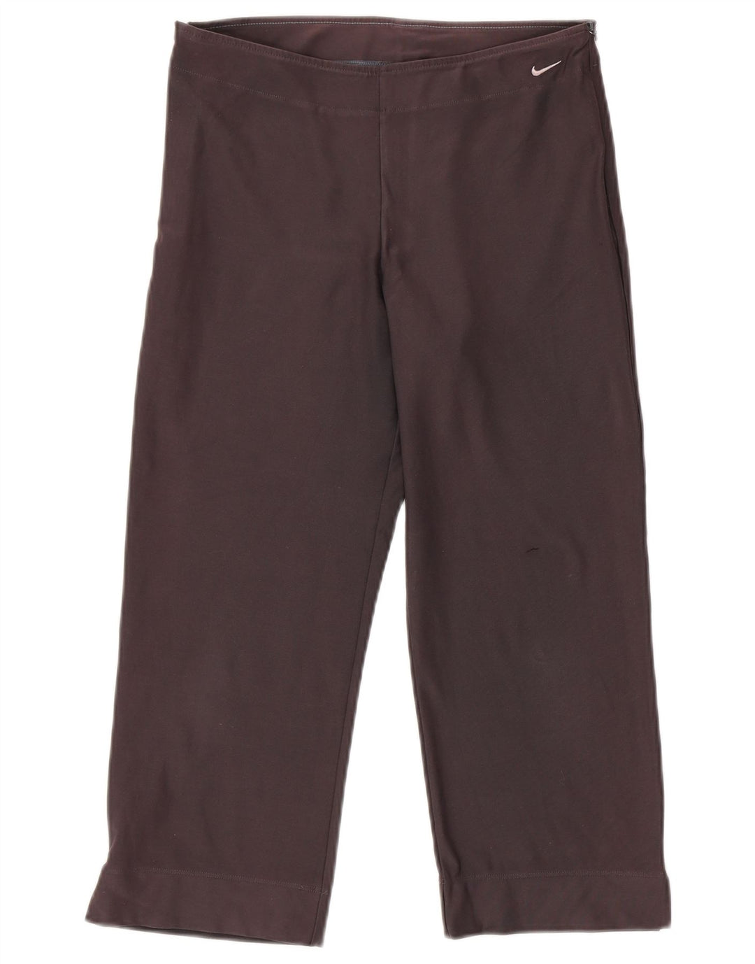 NIKE Ženske Dri Fit Capri Trenirke Hlače UK 12/14 Large Grey Cotton