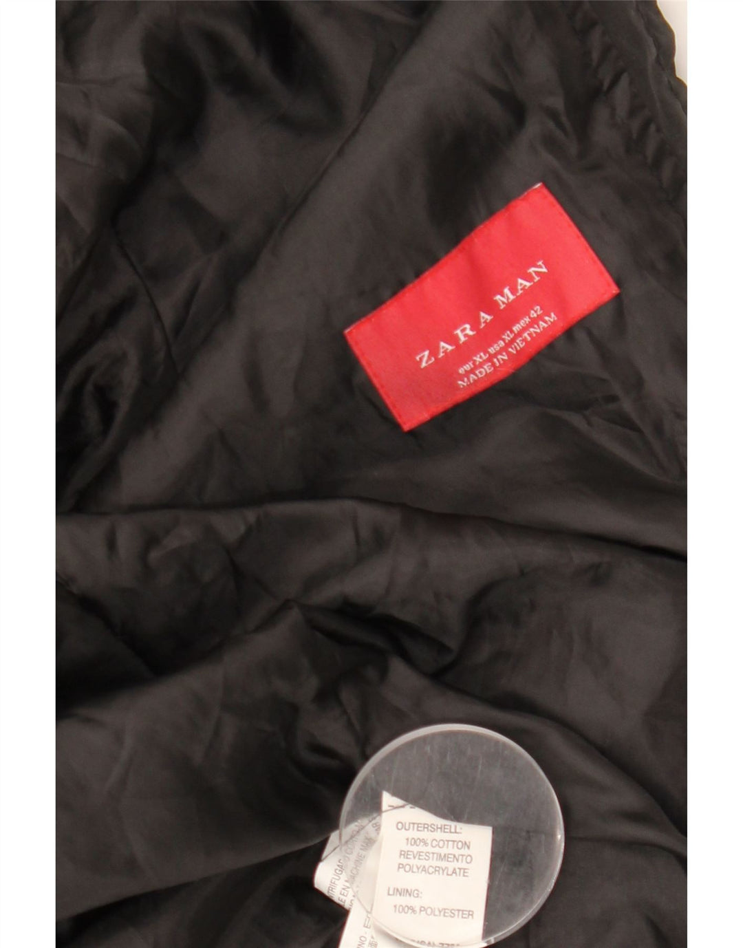 ZARA muška vojna jakna UK 42 XL crni pamuk