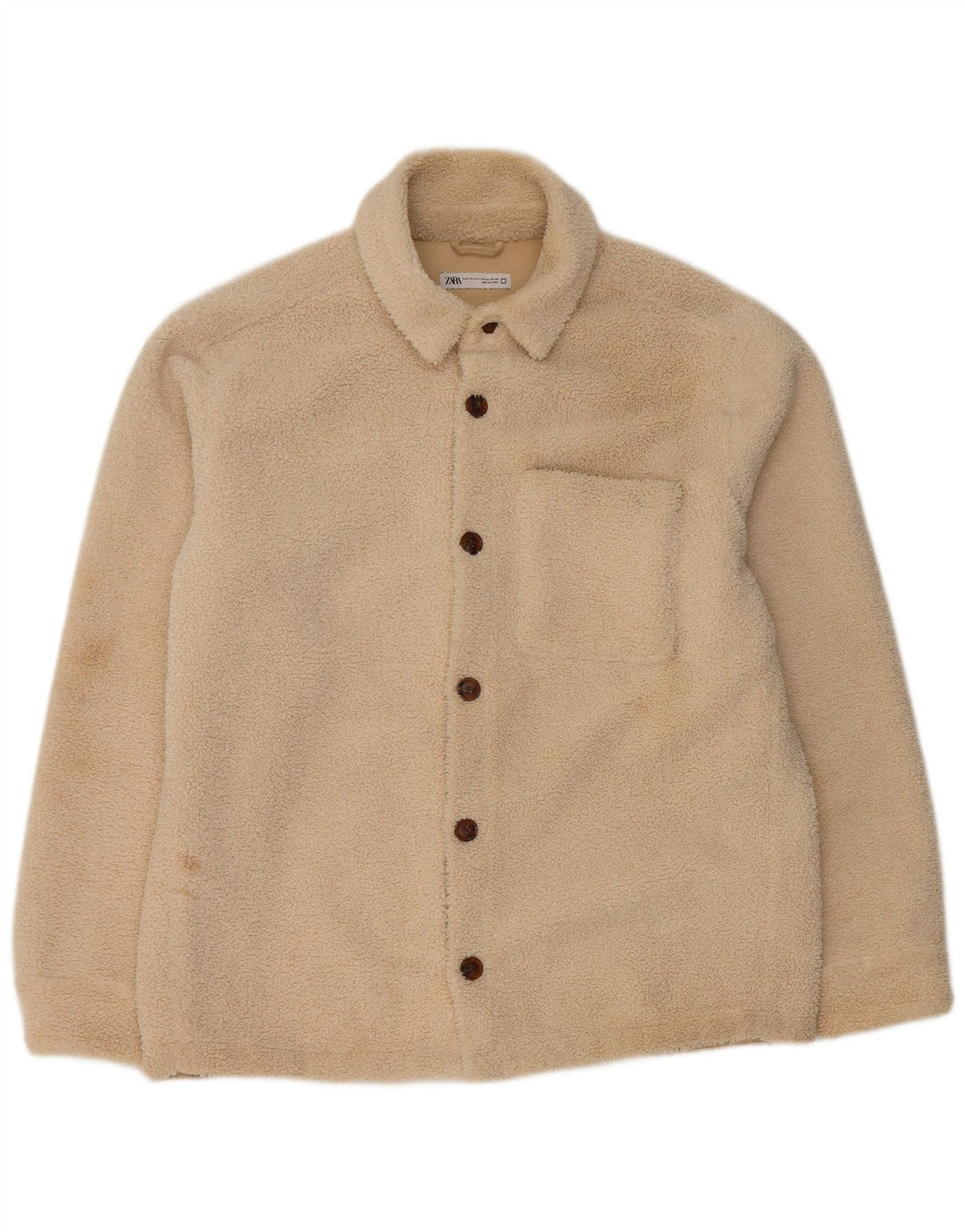 Zara muška bomber jakna od flisa UK 42 XL bež poliester