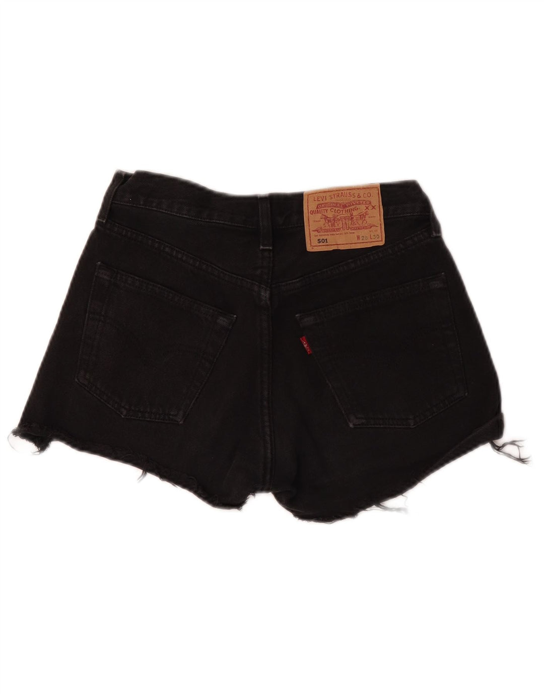 Levi's ženske kratke traper hlače 501 W28 srednje crne