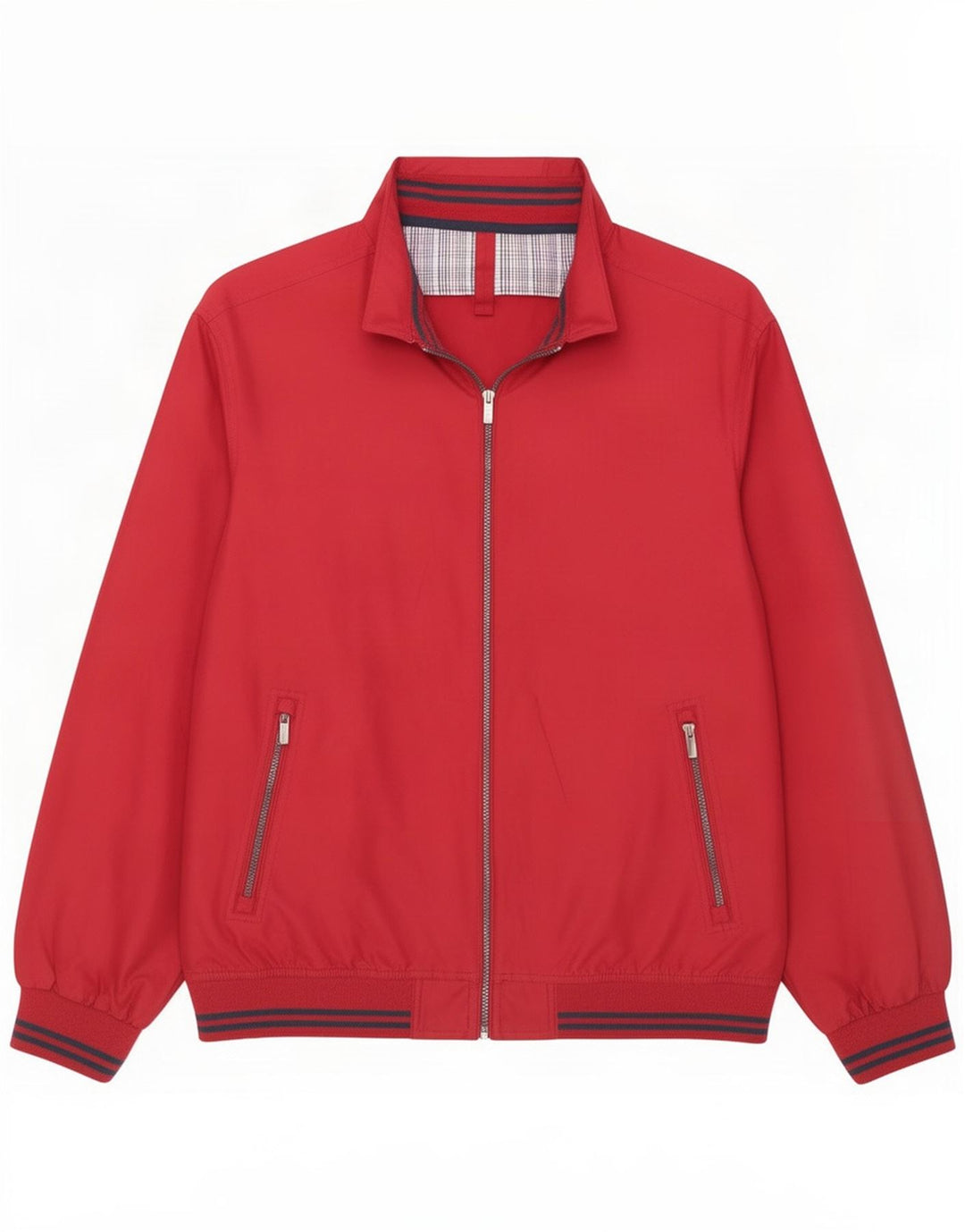 James Pringle Mens Bomber Jacket UK 40 Large Red Polyester