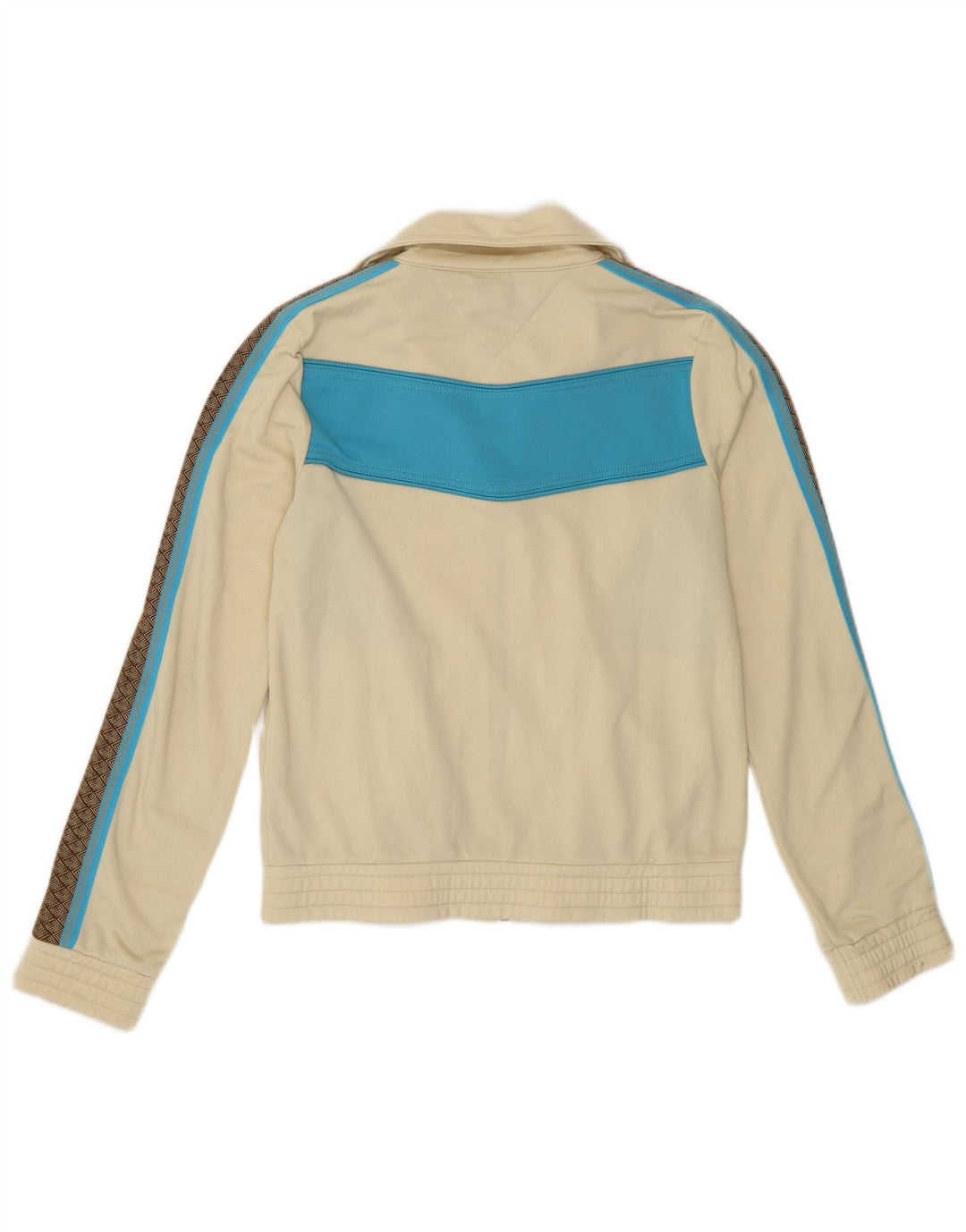 TOMMY HILFIGER Ženska gornja jakna trenirke UK 10 Small Beige Colourblock